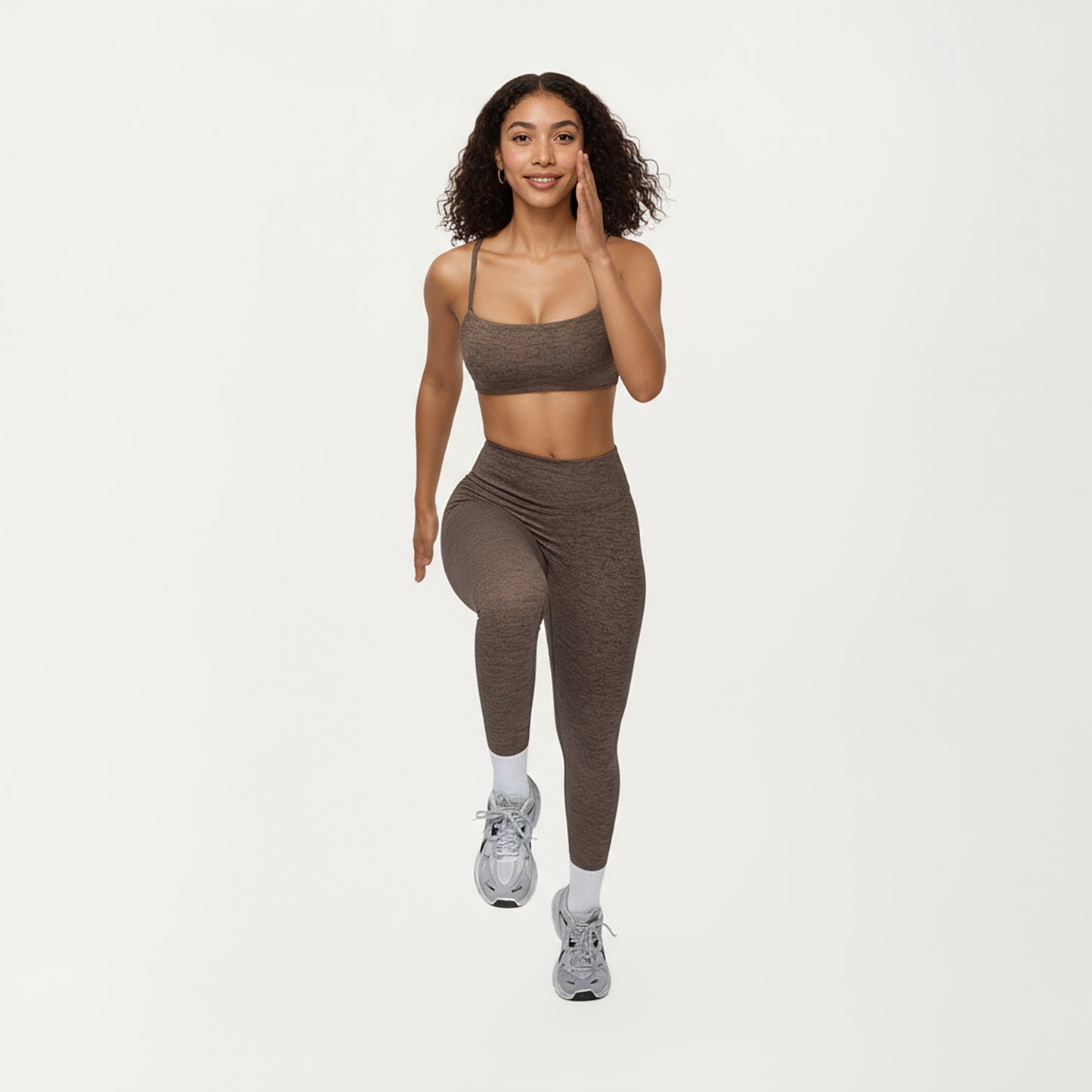 Anna-Kaci Active Women's High Waist Seamless Full Length Compression Leggings