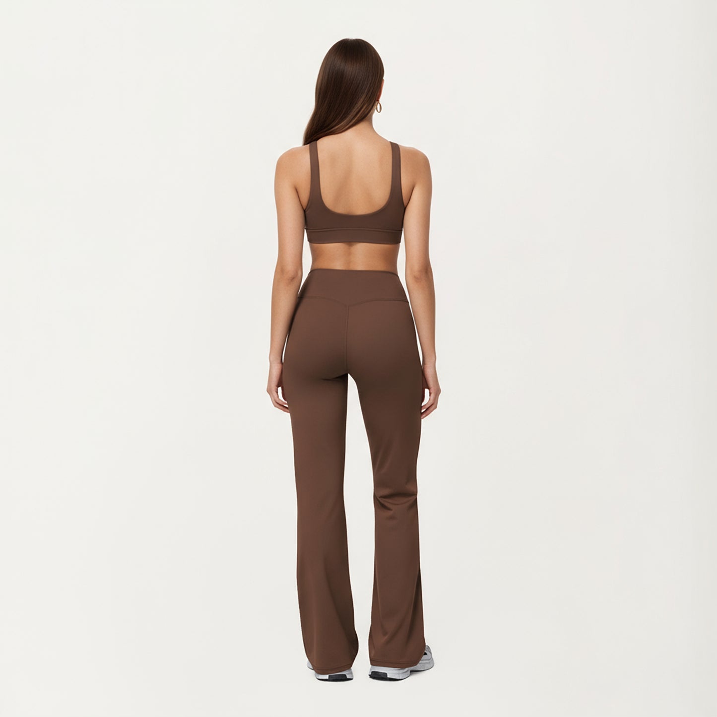 Anna-Kaci Active Women's High Waist Flare Yoga Pants with Stretch Fabric and Smooth Compression Fit