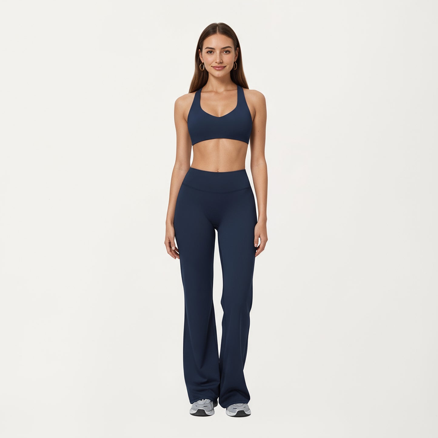 Anna-Kaci Active Women's High Waist Flare Yoga Pants with Stretch Fabric and Smooth Compression Fit