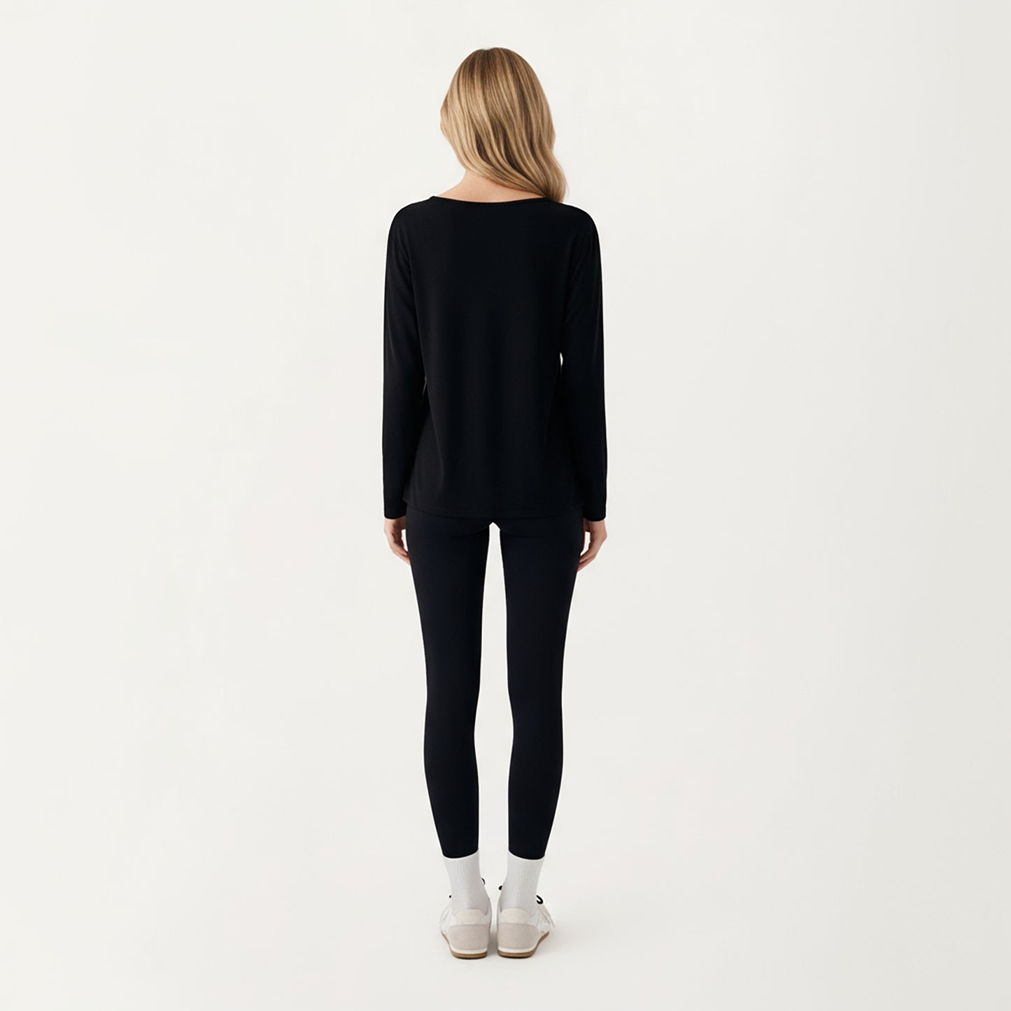 Anna-Kaci Active Women's Long Sleeve Pullover Top with Relaxed Fit and Boat Neckline