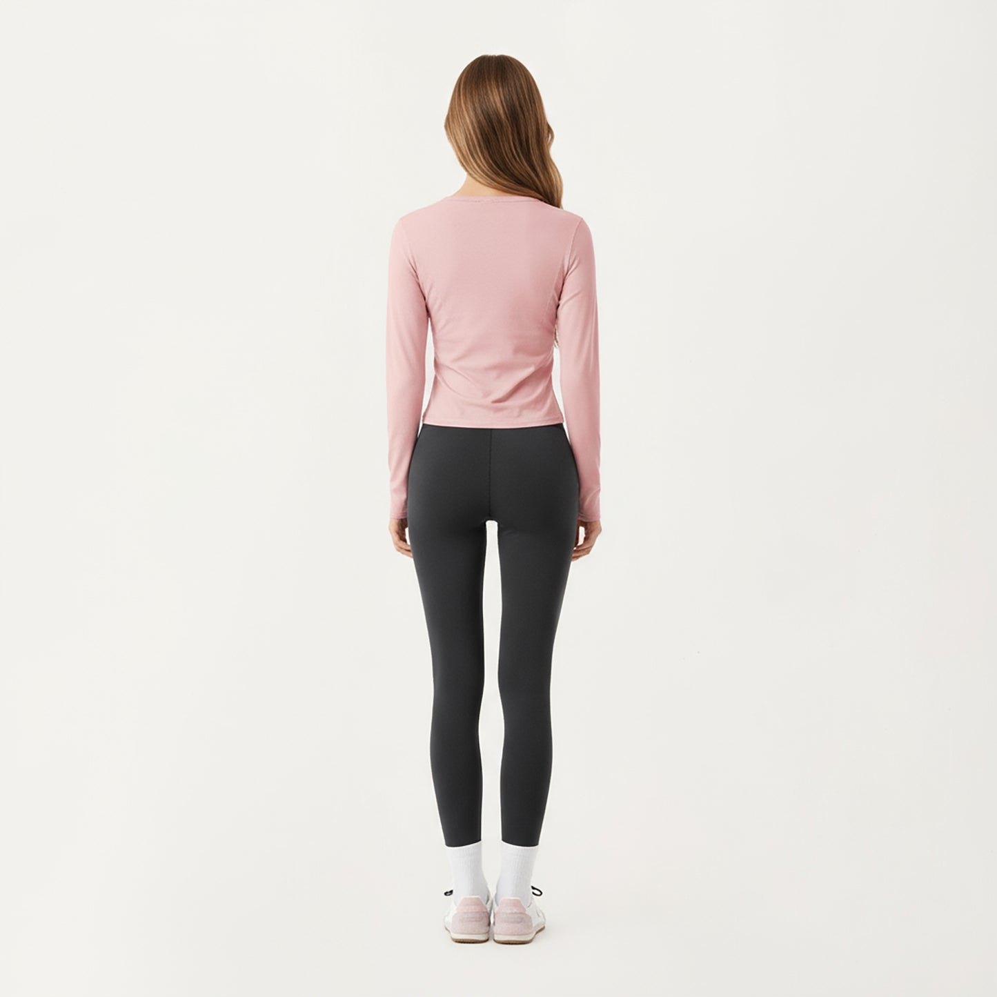 Anna-Kaci Active Women's Long Sleeve Zip Front Cropped Jacket with Contoured Seams and Thumbhole Cuffs