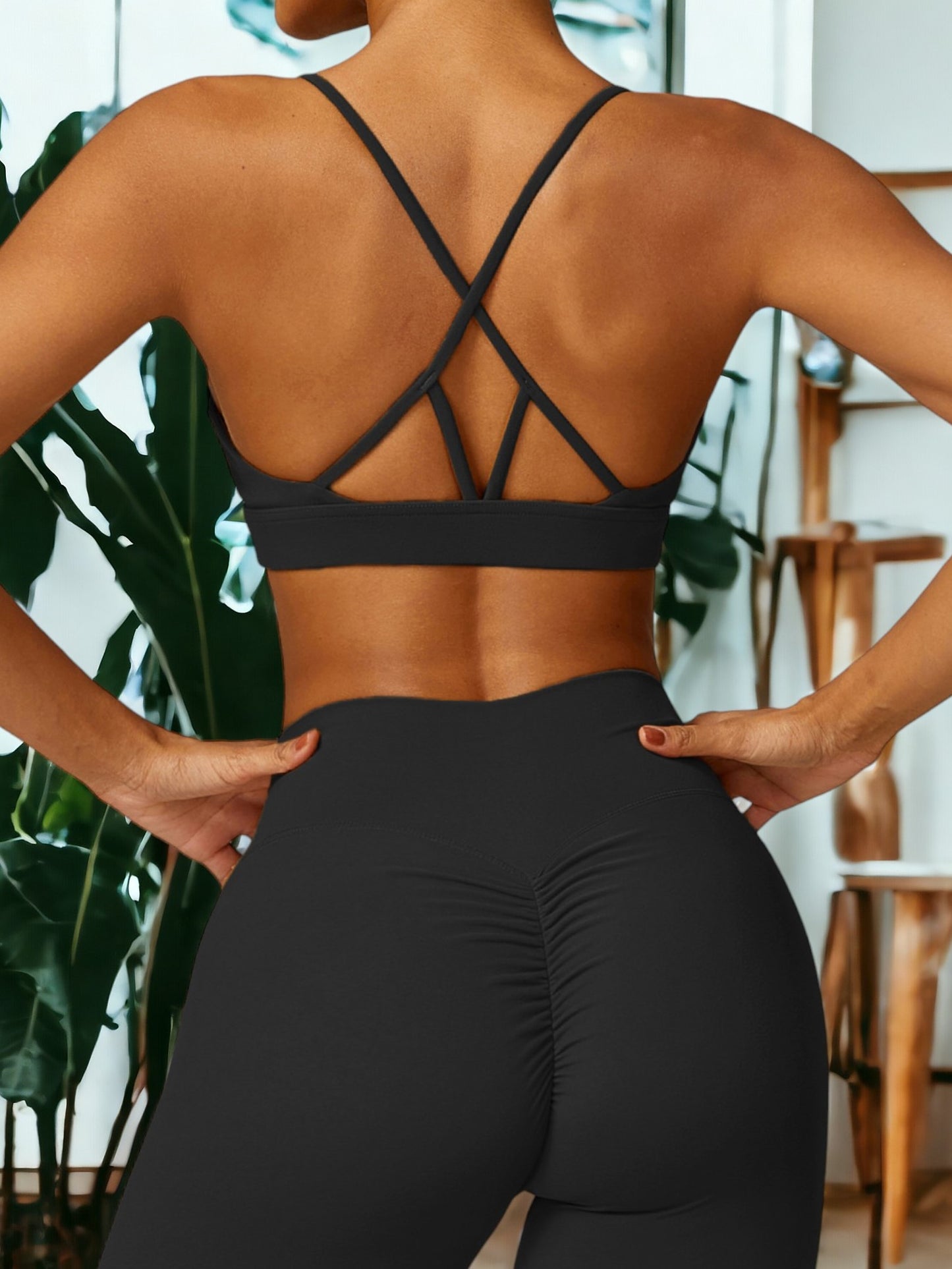 Sujetador deportivo de compresión de secado rápido y ajustado