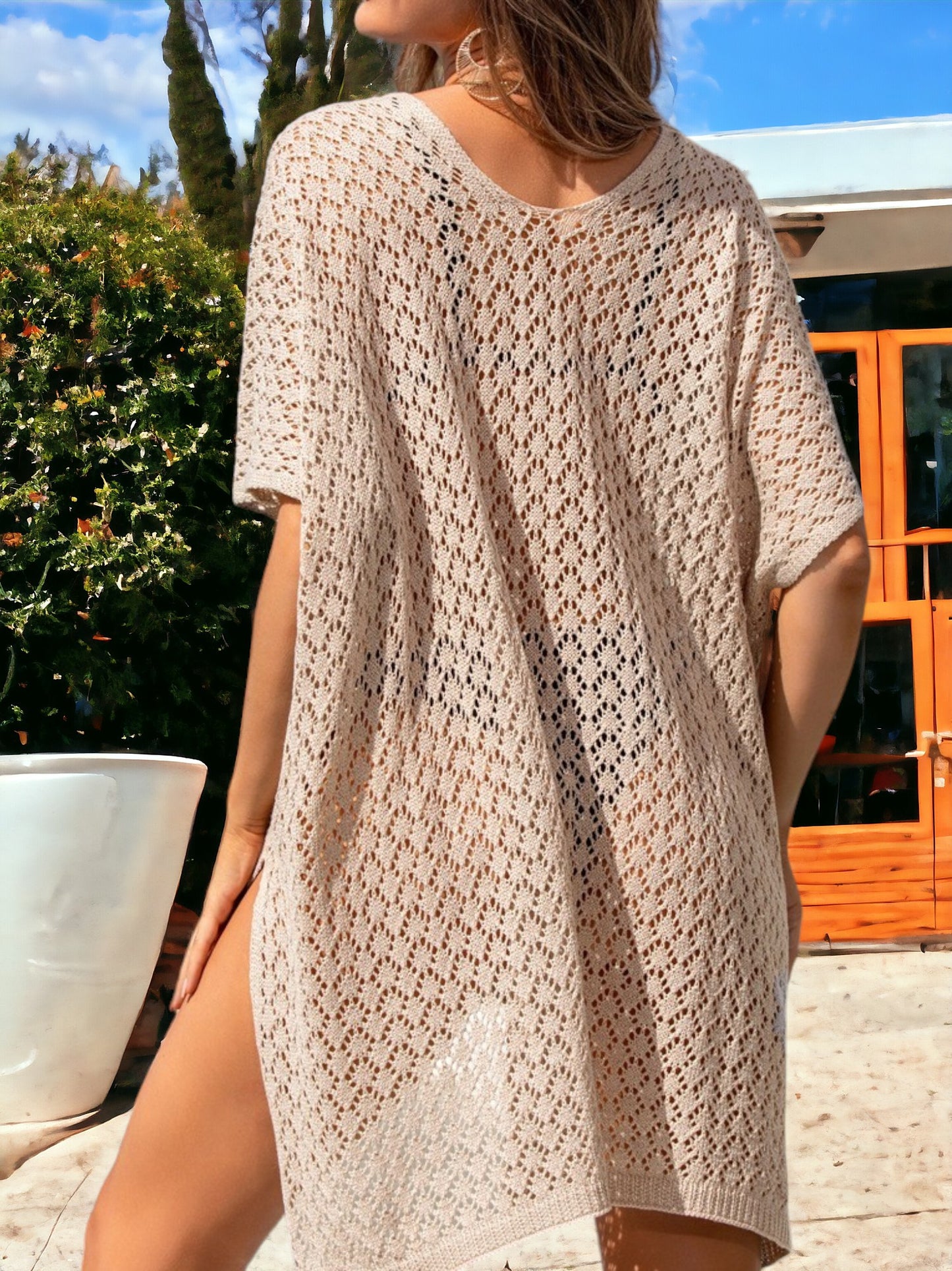 Loose Knitted Beach Bikini Cover-Up