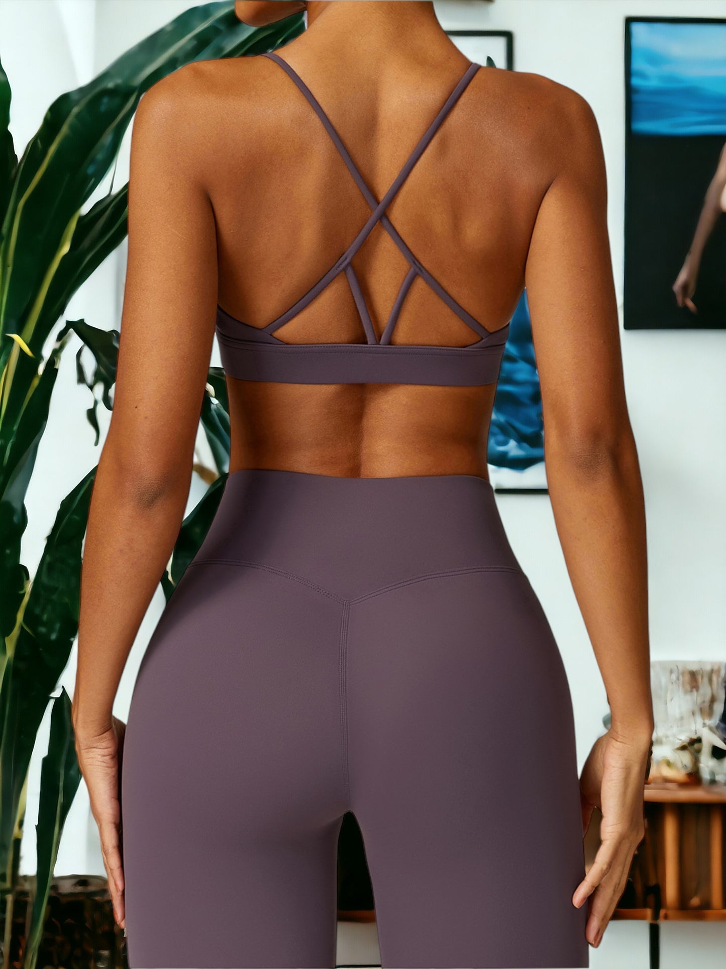 Sujetador deportivo de compresión de secado rápido y ajustado