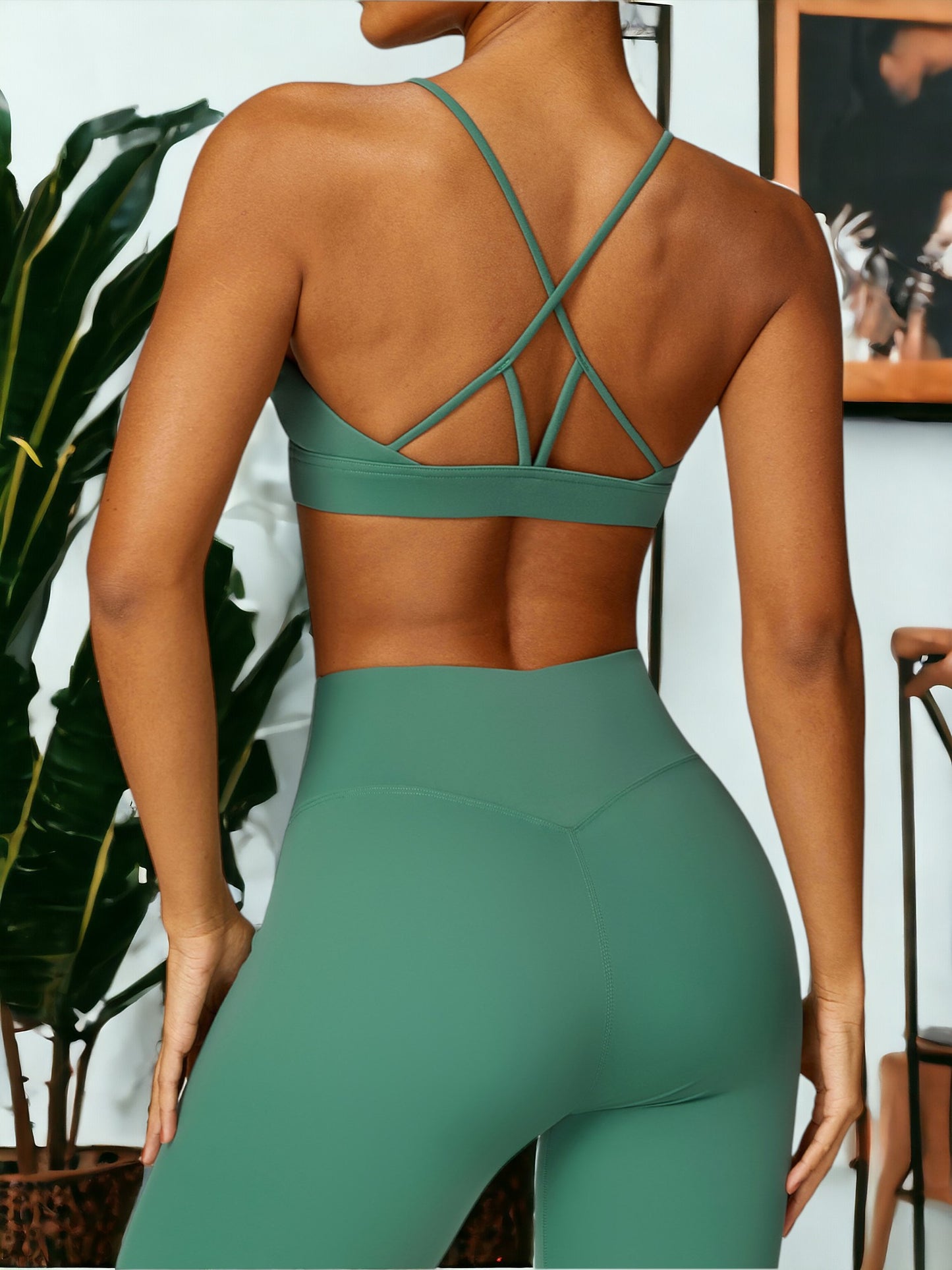 Sujetador deportivo de compresión de secado rápido y ajustado