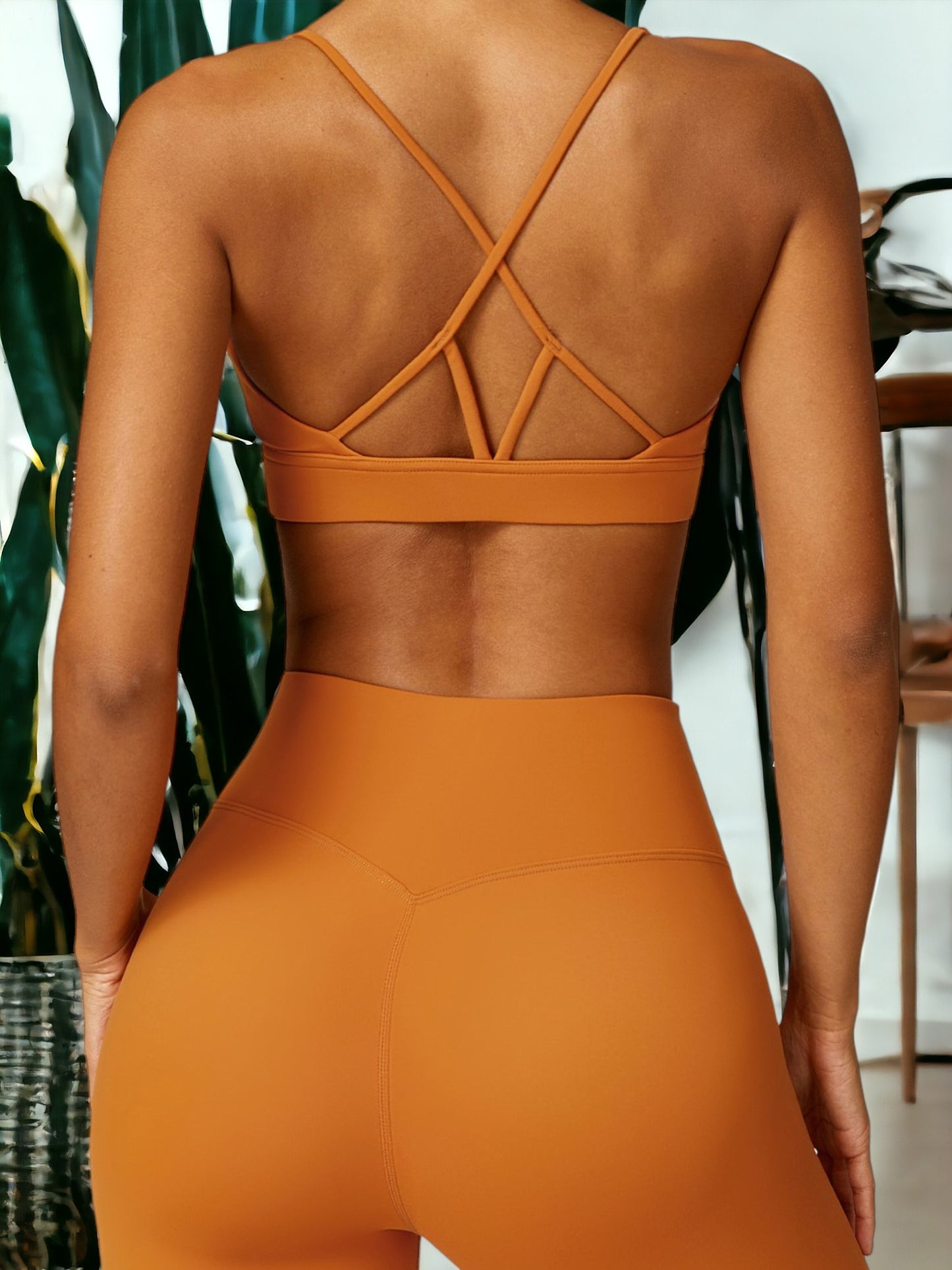 Sujetador deportivo de compresión de secado rápido y ajustado