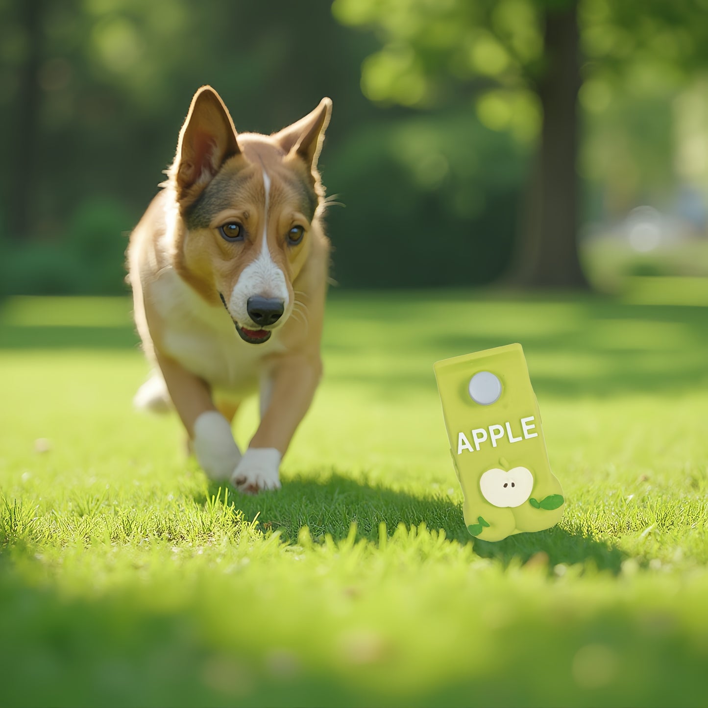 Alilang Squeaky Dog Toy Apple Grape or Orange Shapes Durable Safe & Fun for Chewing and Play