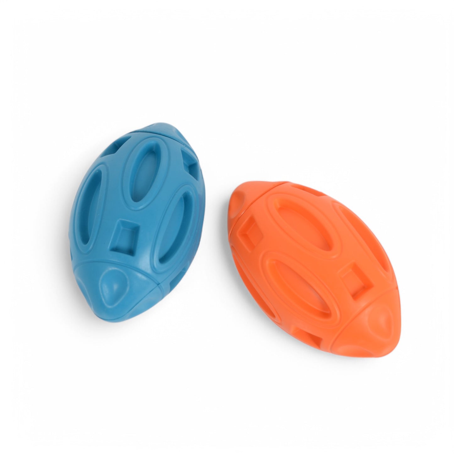 Alilang High Quality Rubber Squeaky Rugby - Shaped Dog Toy Durable Pet Toy Ball