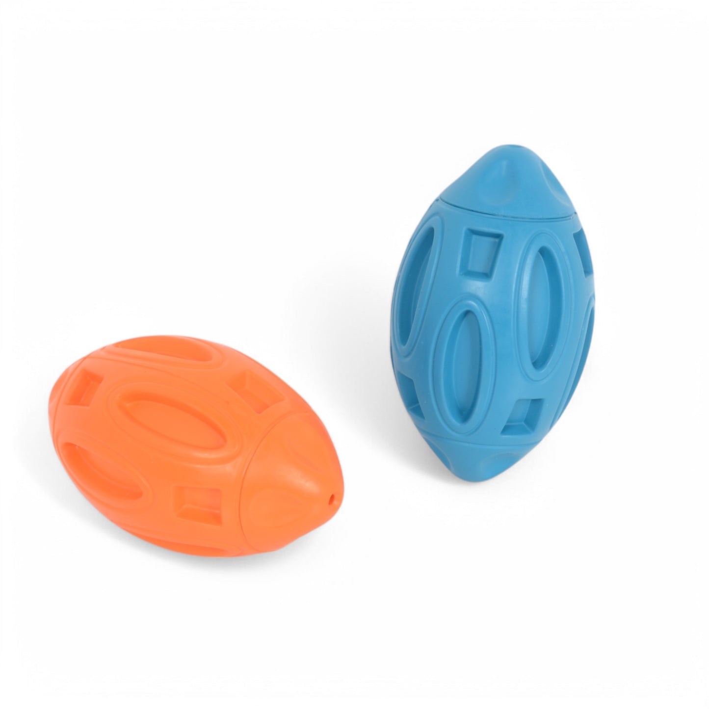 Alilang High Quality Rubber Squeaky Rugby - Shaped Dog Toy Durable Pet Toy Ball