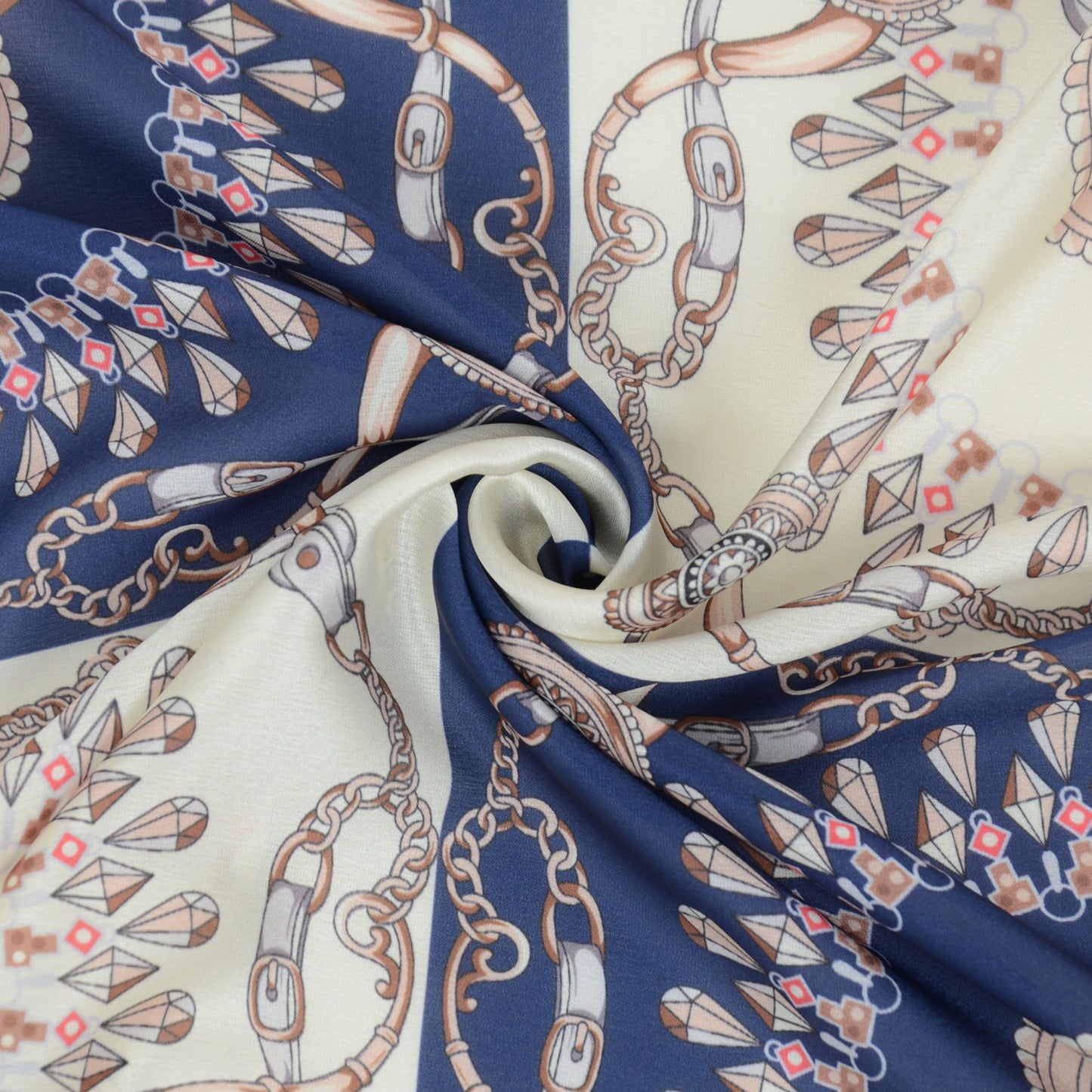 Anna-Kaci Silk Feeling Hair Scarf Small Square Satin Head Scarf Neckerchief Women 23 Inches