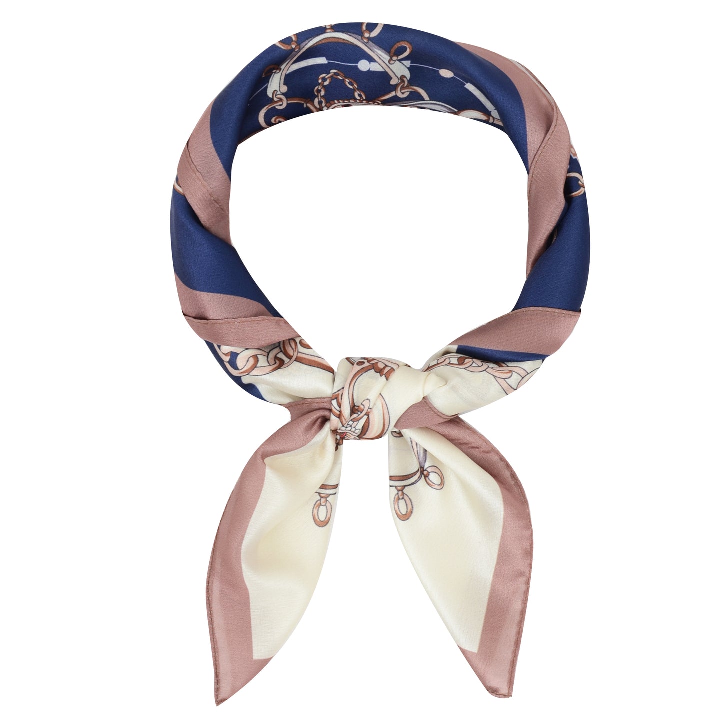 Anna-Kaci Silk Feeling Hair Scarf Small Square Satin Head Scarf Neckerchief Women 23 Inches