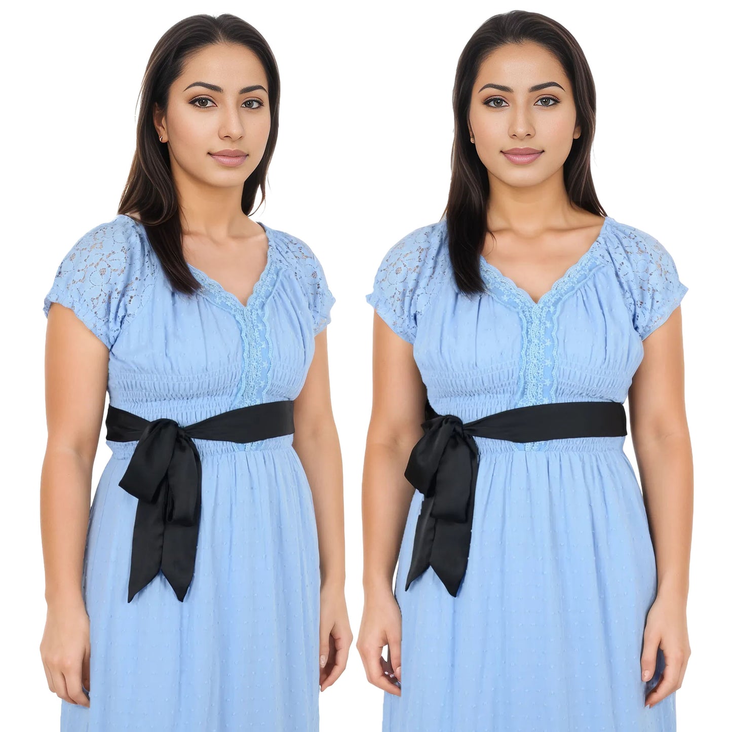 Alilang Women's Solid Color Ribbon Scarf Long Neckerchief Satin Belt Necktie Headscarf Narrow Scarf