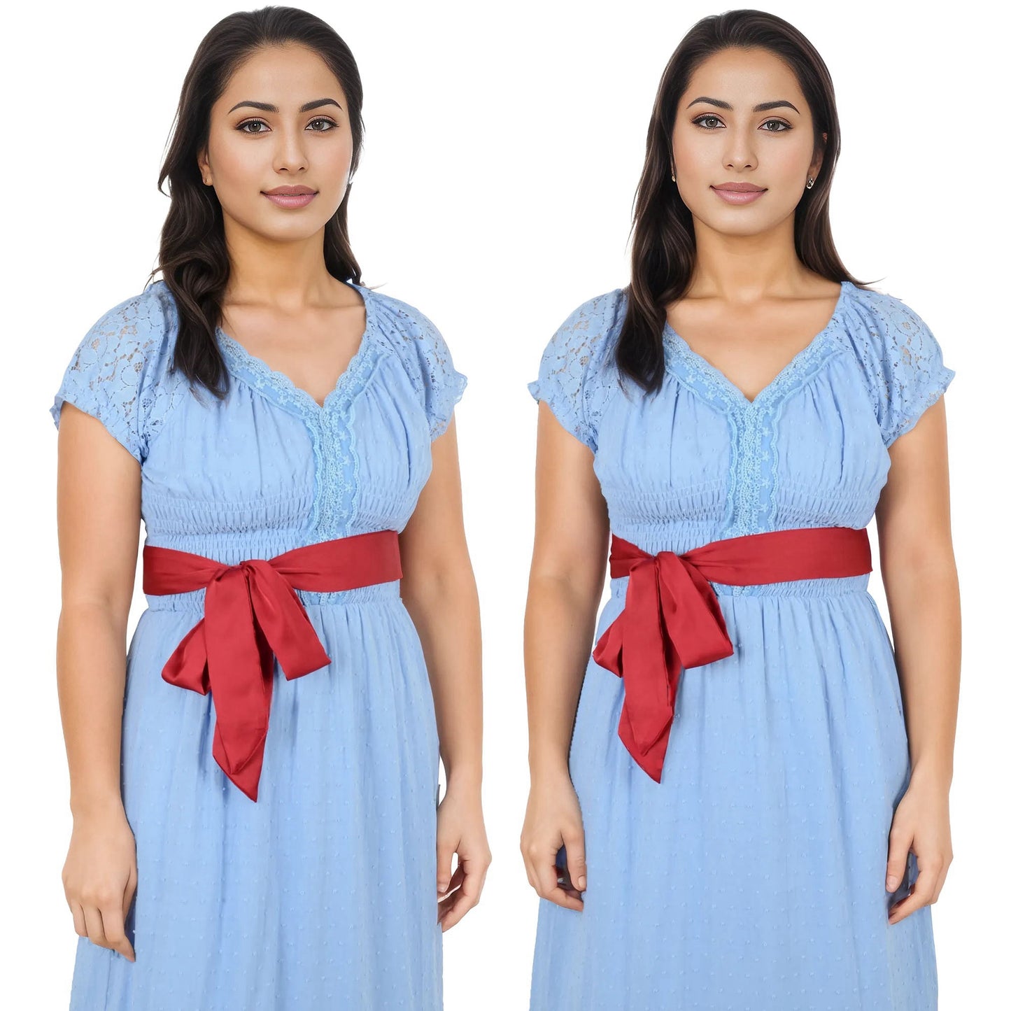Alilang Women's Solid Color Ribbon Scarf Long Neckerchief Satin Belt Necktie Headscarf Narrow Scarf