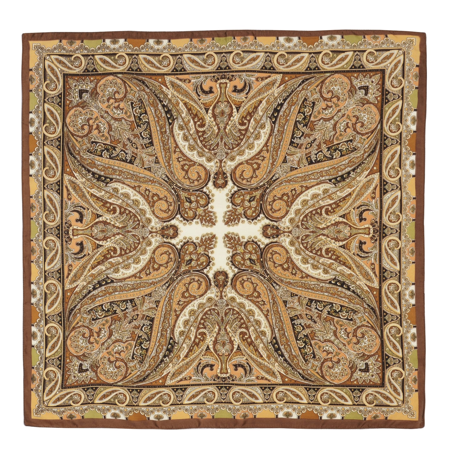 Anna-Kaci Elegant Satin Square Scarf Artistic Print Versatile Styling Accessory - 27.5IN¡Á27.5IN