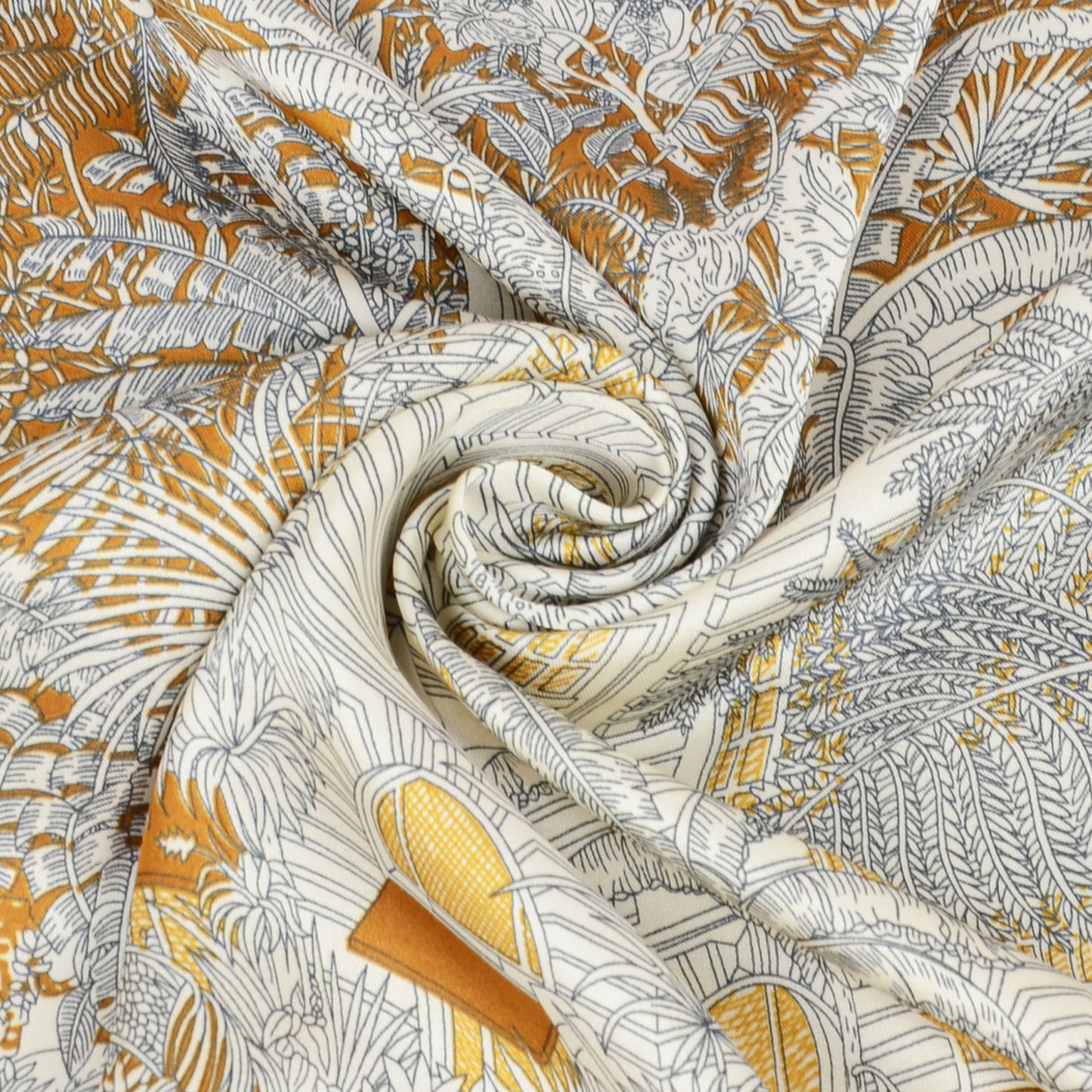 Anna-Kaci Elegant Satin Square Scarf Artistic Print Versatile Styling Accessory - 27.5IN¡Á27.5IN