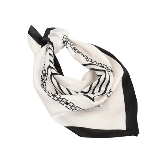 Anna-Kaci Women's Classic Striped Satin Square Scarf for Neck Hair Bag Decoration - 27.5IN¡Á27.5IN