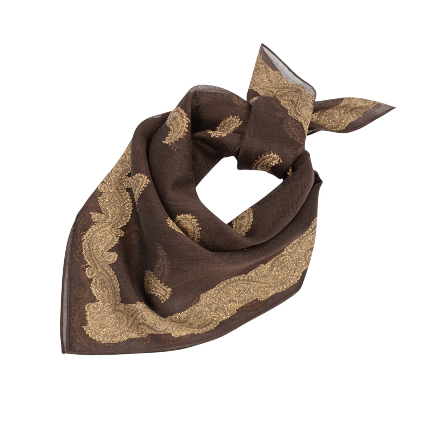 Anna-Kaci Vintage Jacquard Square Scarf Elegant Retro Floral Pattern Headscarf Shawl Wrap - 35.4IN¡Á35.4IN