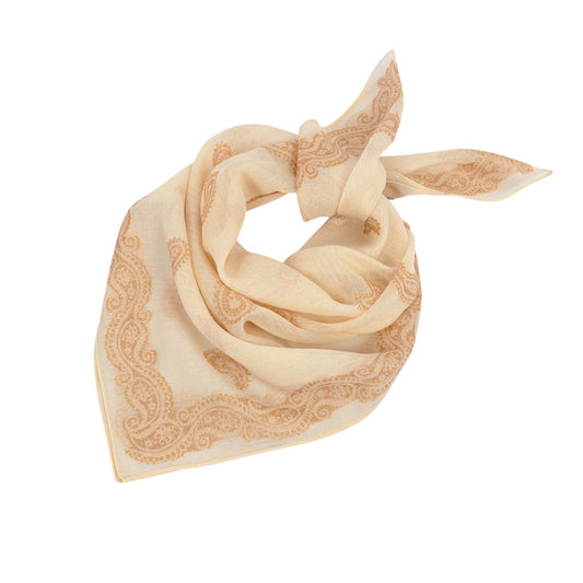 Anna-Kaci Vintage Jacquard Square Scarf Elegant Retro Floral Pattern Headscarf Shawl Wrap - 35.4IN¡Á35.4IN