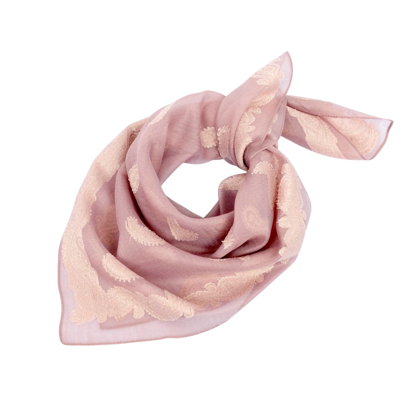 Anna-Kaci Vintage Jacquard Square Scarf Elegant Retro Floral Pattern Headscarf Shawl Wrap - 35.4IN¡Á35.4IN
