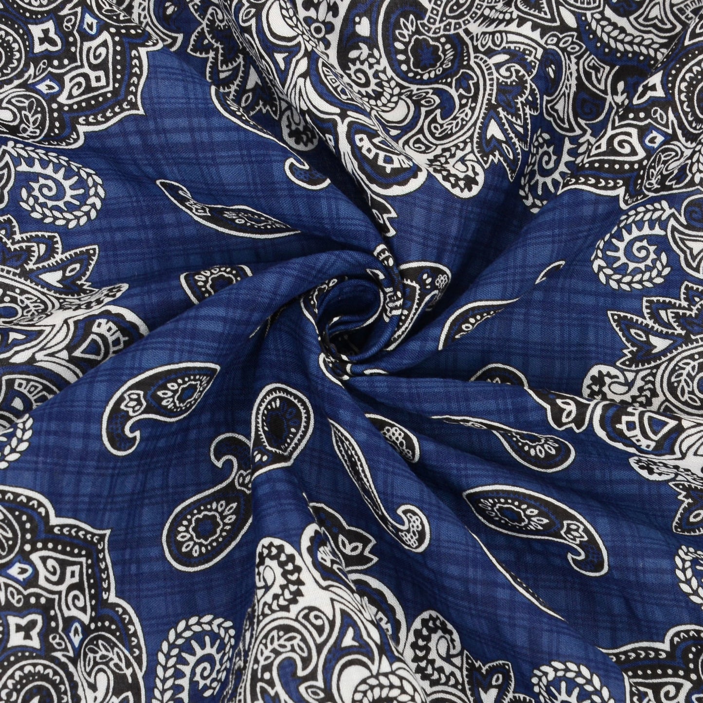 Anna-Kaci Cotton Paisley Print Bandana Scarf Square Neck Head Wrap - 22.8IN¡Á22.8IN