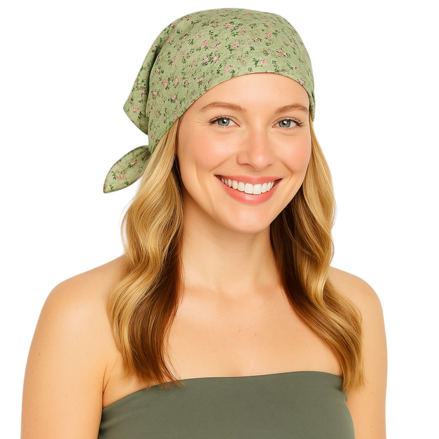 Anna-Kaci Cotton Square Neck Scarf Printed Four Seasons Versatile Fashion Accessory - 22.8IN¡Á22.8IN