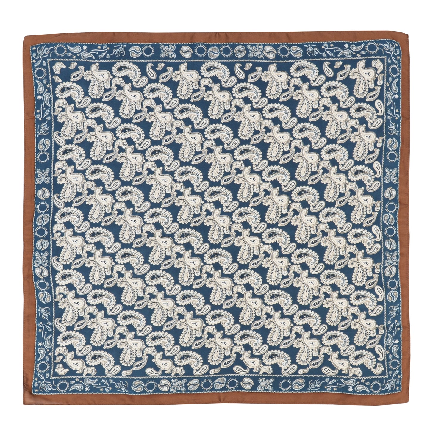 Anna-Kaci Satin Scarf Premium Cashew Print Square Print Neck Head Bag Accessory - 27.5IN¡Á27.5IN
