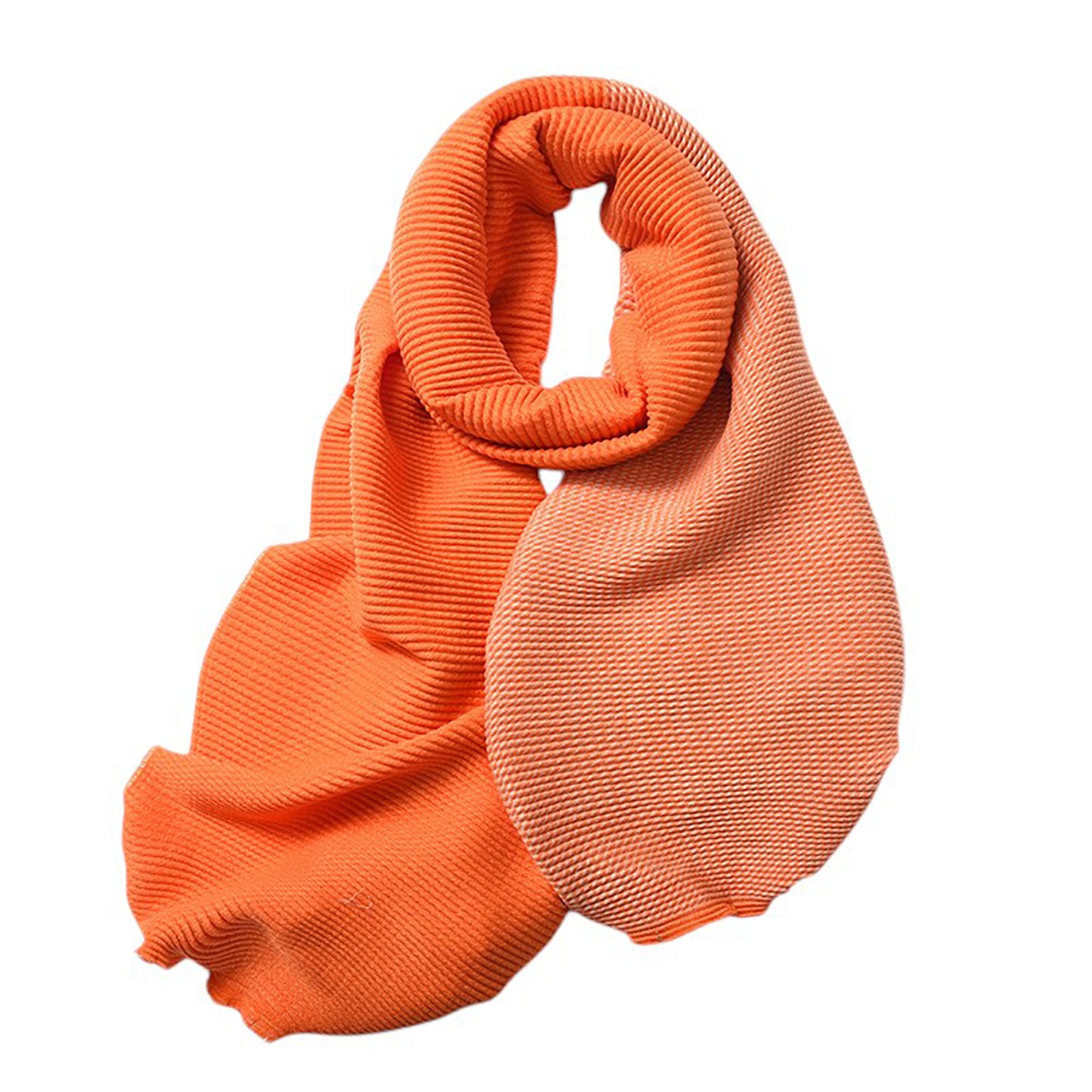 Anna-Kaci Women's Color Block Woven Scarf with Soft Cozy Fabric Modern Neutral Tones and Textured Design