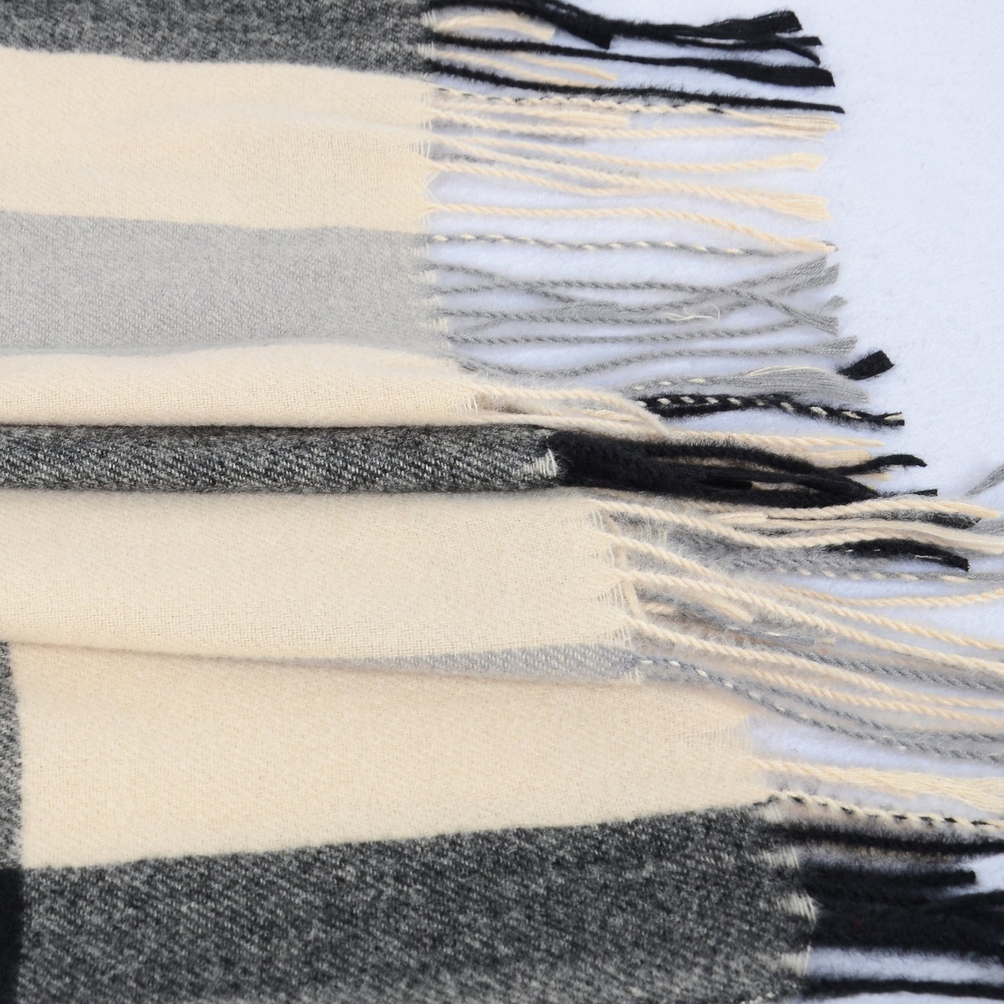 Anna-Kaci Women's Classic Oversized Plaid Scarf with Tassel Trim Wrap Warm Shawl - 71IN¡Á27IN