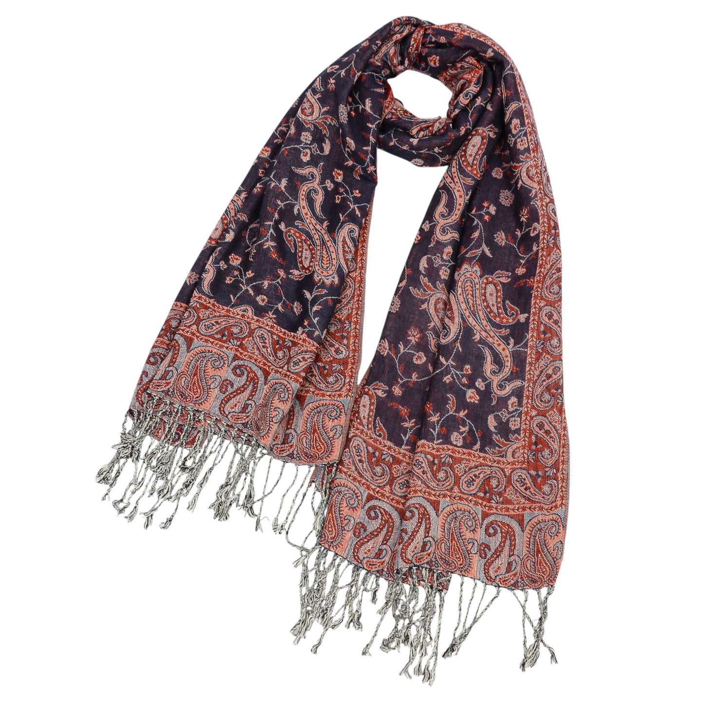 Anna-Kaci Autumn Winter Vintage Faux Cashmere Tassel Shawl Wrap with Soft Breathable Weave - 71IN¡Á27IN