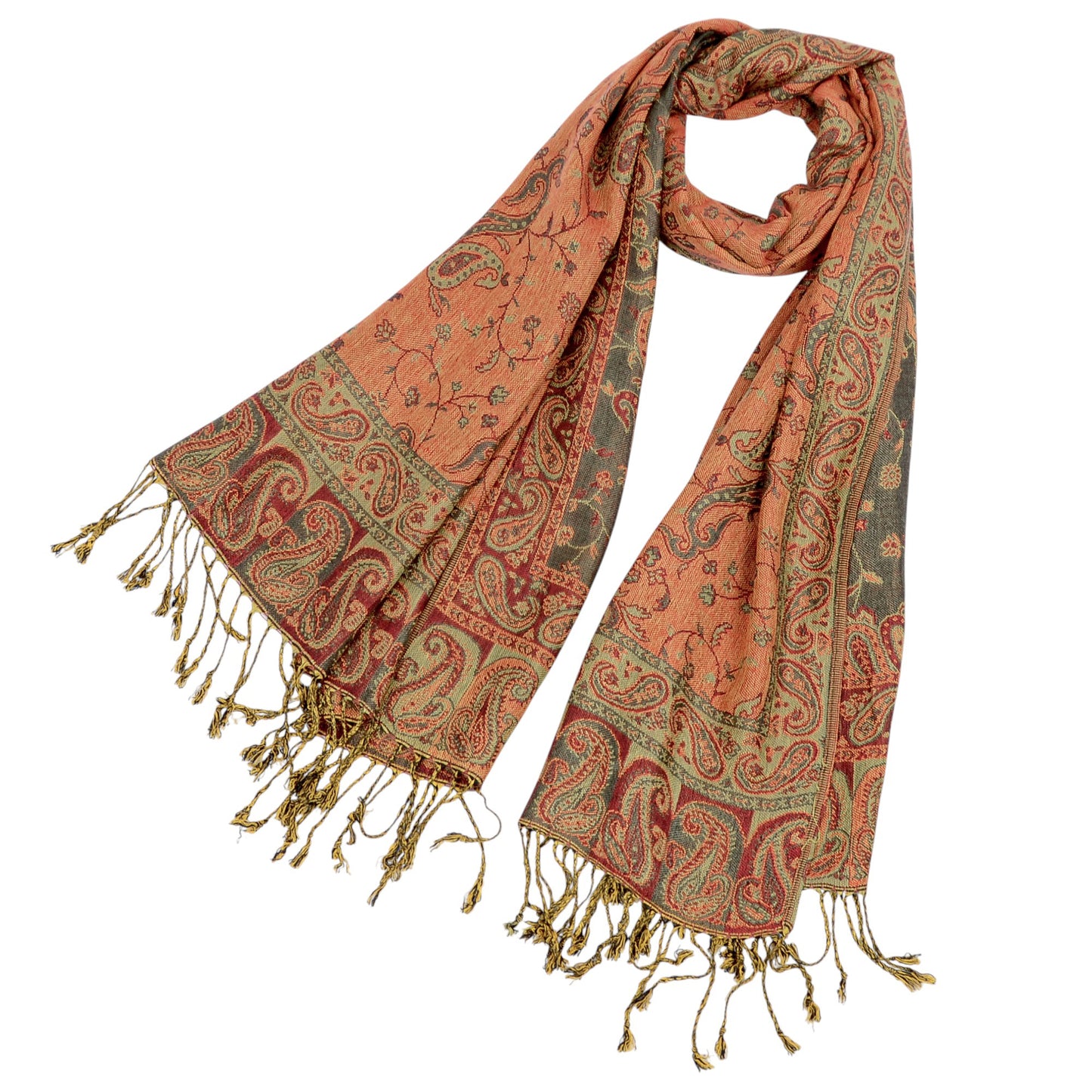 Anna-Kaci Autumn Winter Vintage Faux Cashmere Tassel Shawl Wrap with Soft Breathable Weave - 71IN¡Á27IN