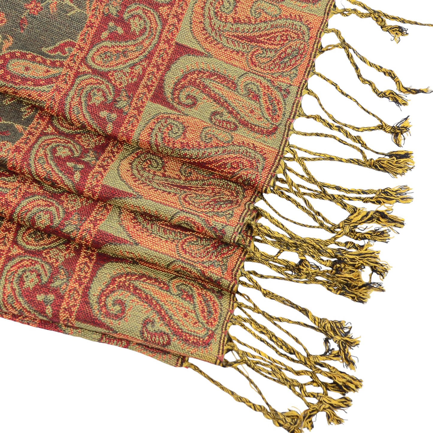 Anna-Kaci Autumn Winter Vintage Faux Cashmere Tassel Shawl Wrap with Soft Breathable Weave - 71IN¡Á27IN
