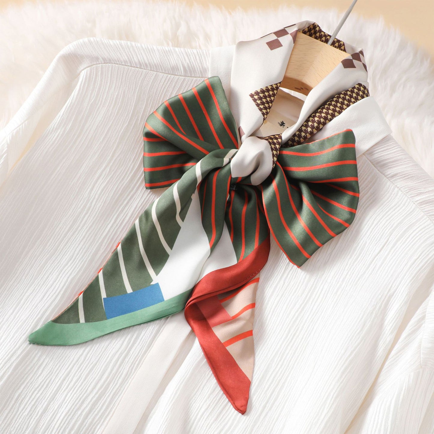 Anna-Kaci Elegant Versatile Satin Ribbon Scarf for Neck Hair and Handbag Decoration - 57IN¡Á5IN