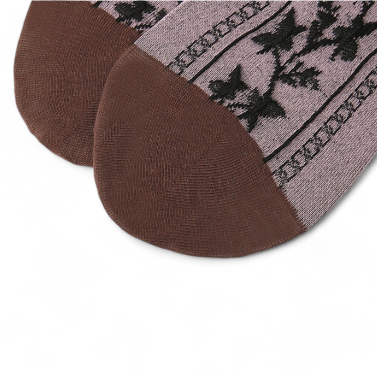 Alilang Women's 3-Pack Patterned Crew Socks with Vintage Embroidered Floral and Abstract Prints