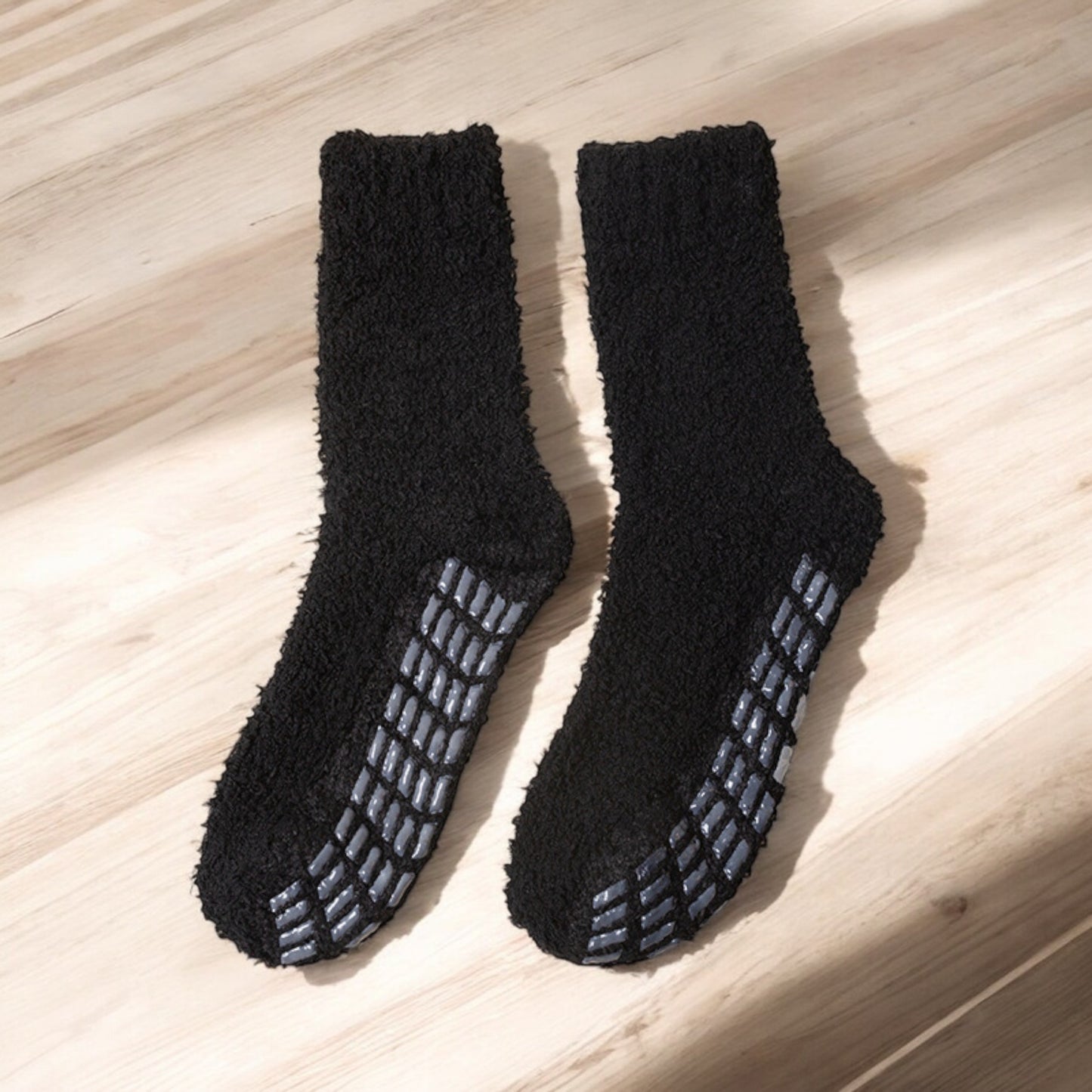 Alilang Women's 3-Pack Anti-Slip Fuzzy Grip Socks for Cozy Indoor Comfort