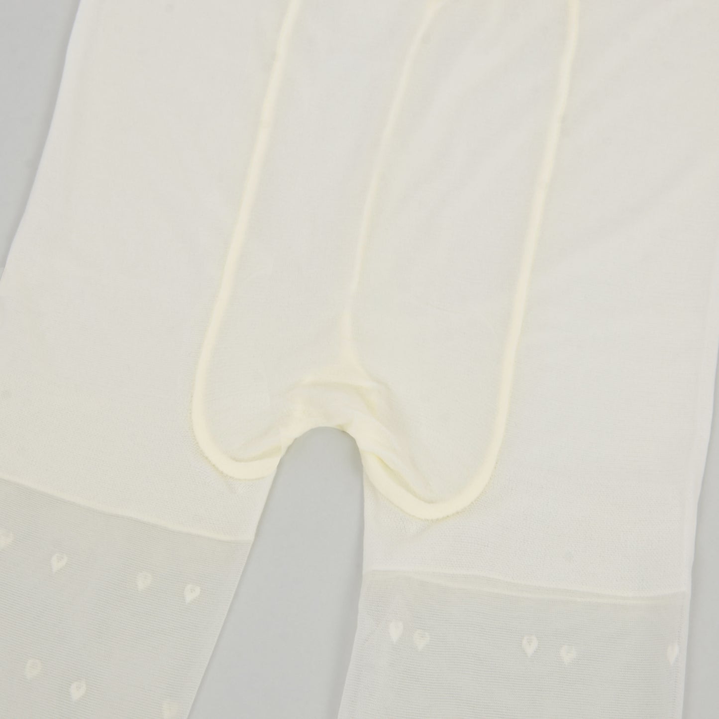 Anna-Kaci Sheer Heart Pattern Tights with Delicate Allover Embroidery