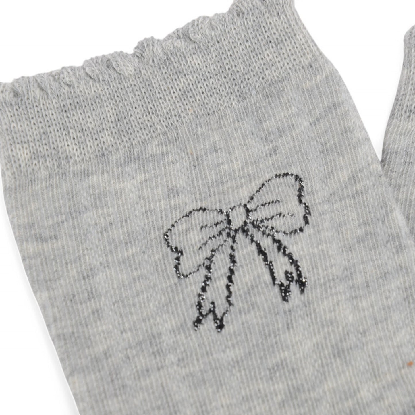 Women's 3-Pack Bow Embroidery Crew Socks with Scalloped Trim and Soft Knit Fabric
