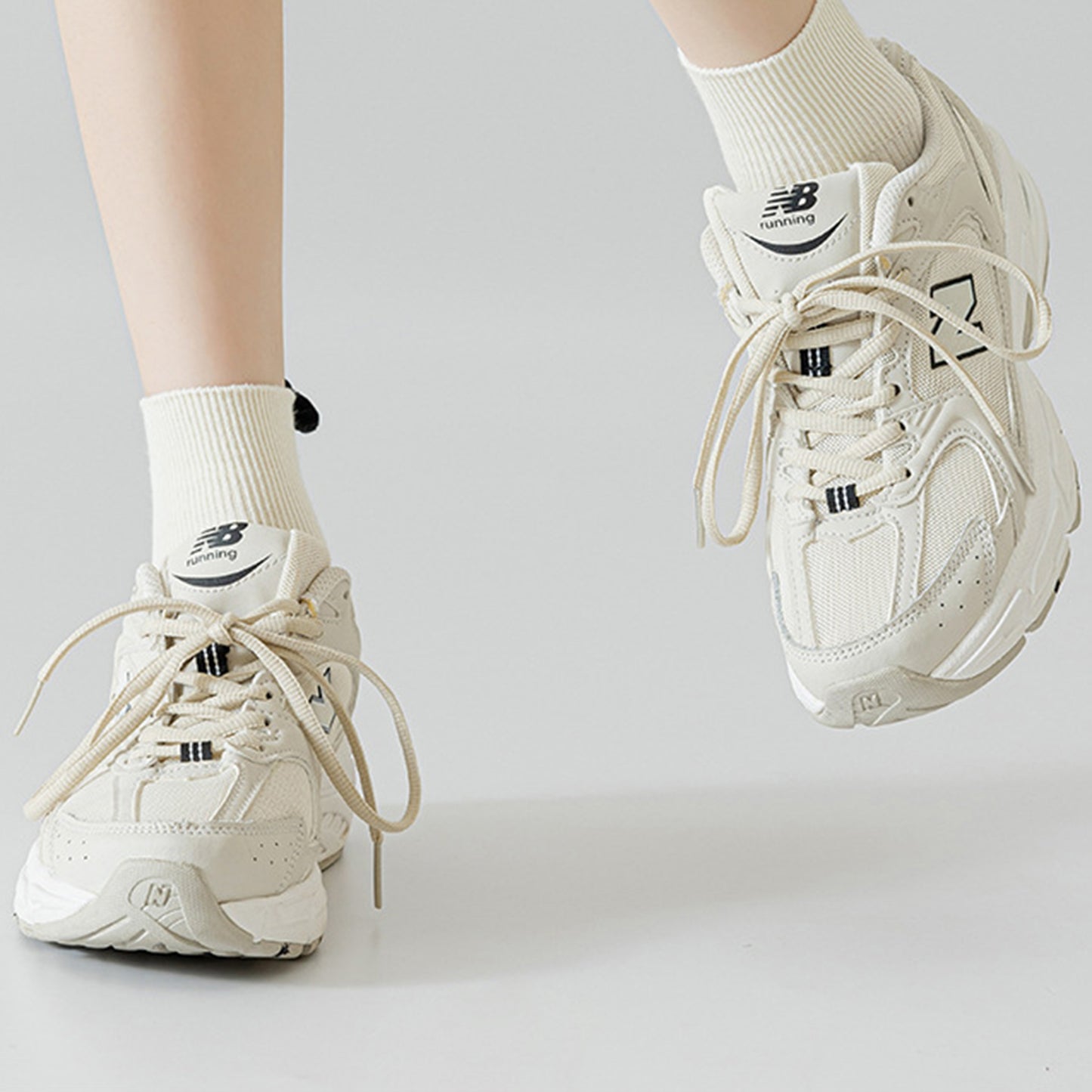 Anna-Kaci 2 Pairs Ribbed Ankle Socks with 3D Puppy Ear Detail and Embroidered Dog Face for Fun Everyday Style