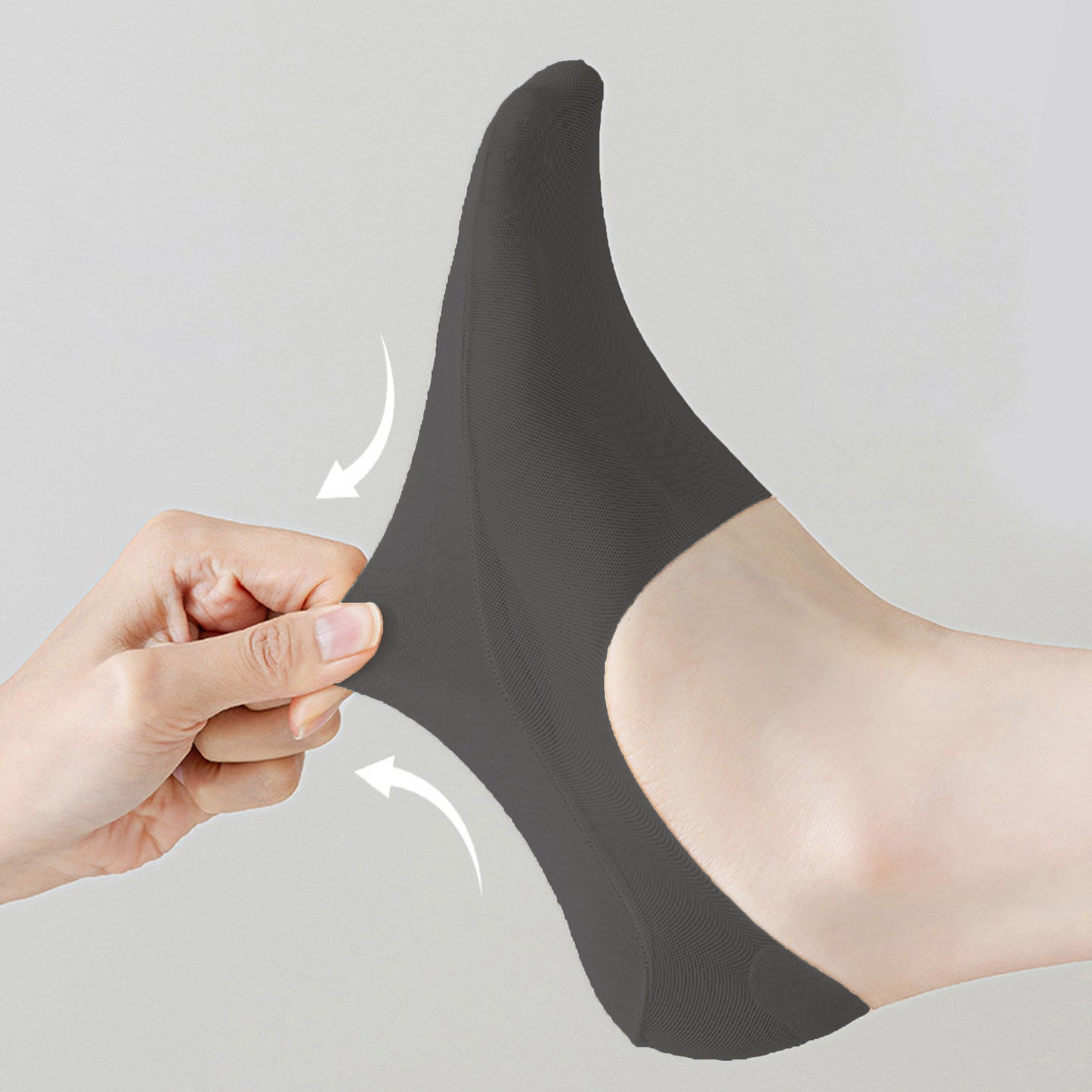 Anna-Kaci Women's Invisible Non-Slip No-Show Socks 6pk