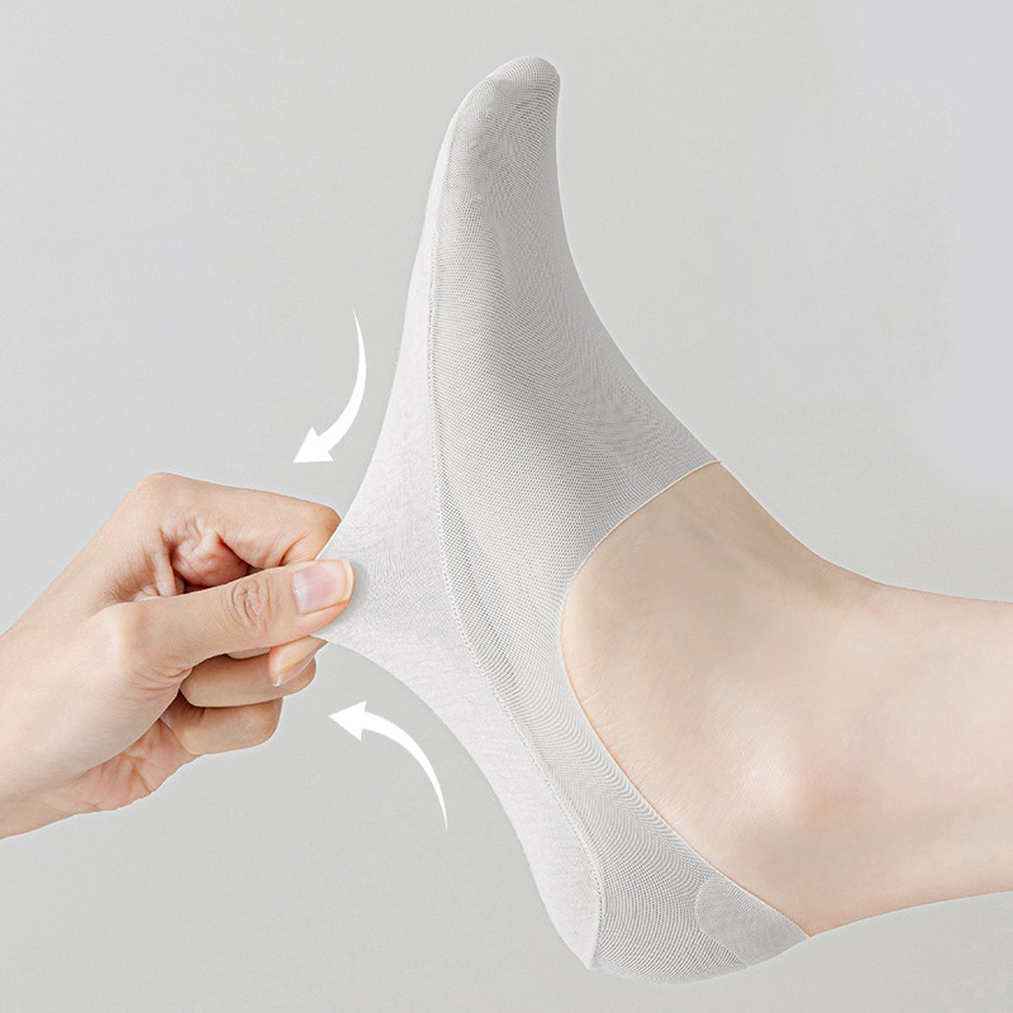 Anna-Kaci Women's Invisible Non-Slip No-Show Socks 6pk