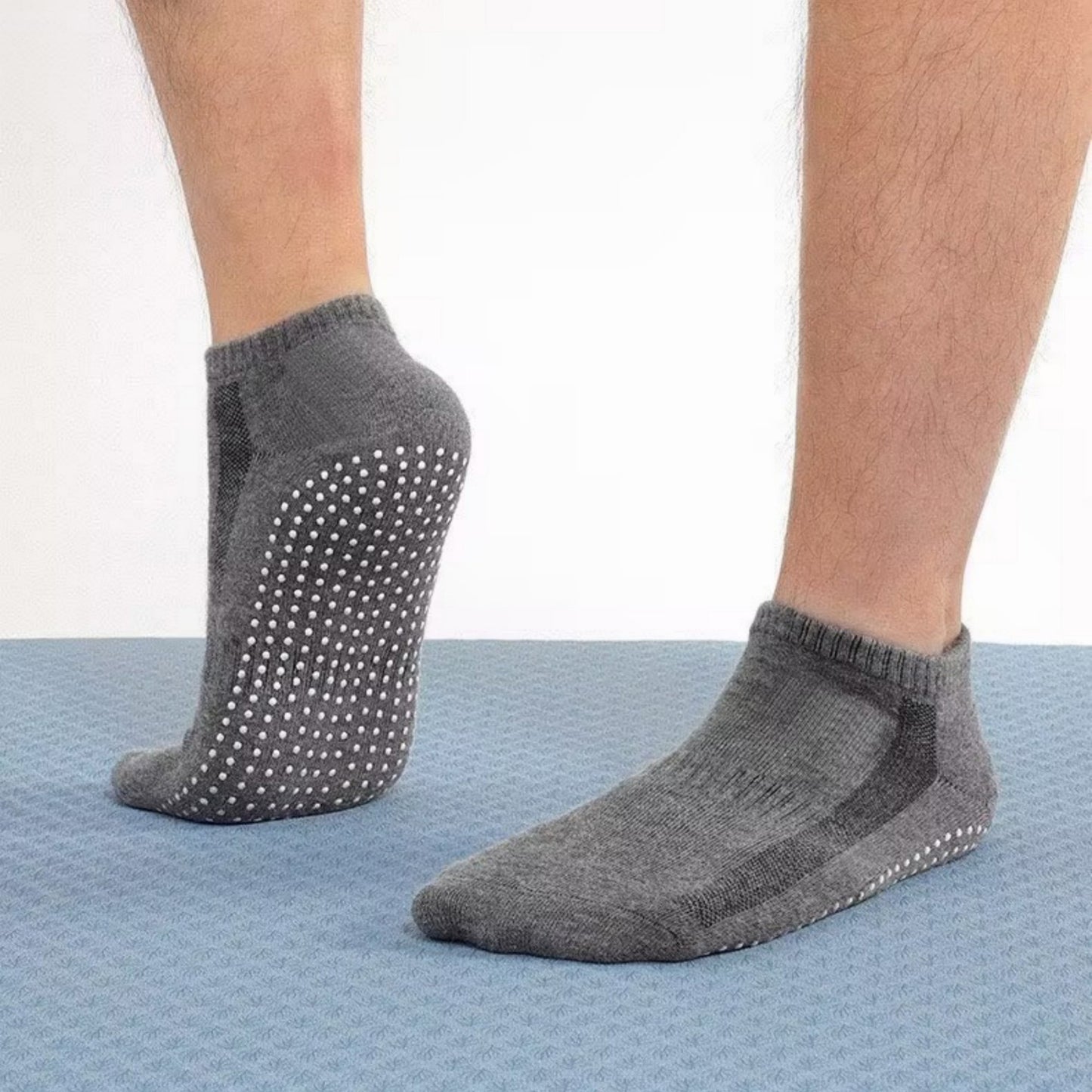 Anna-Kaci Women's Ankle Grip Socks 3-Pack with Textured Soles and Cushioned Knit Design for Indoor Stability