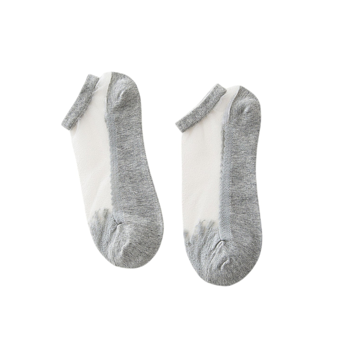 Anna-Kaci 6 Pairs Women's Sheer Mesh Ankle Socks with Soft Knit Sole and Delicate Lace Trim Lightweight Breathable Low-Cut Design