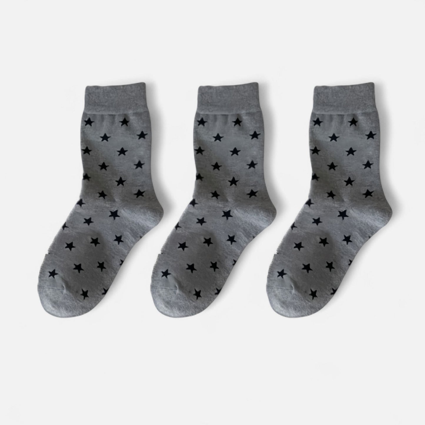 Anna-Kaci Women's 3-Pack Crew Socks with Allover Print Design Soft Stretch Knit for Everyday Comfort