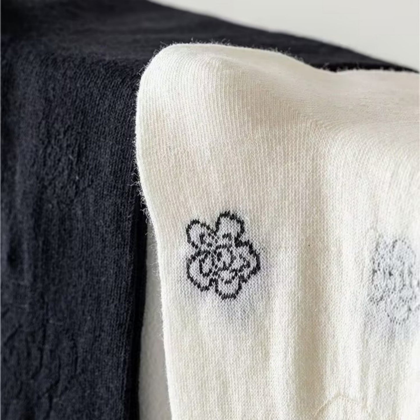 Anna-Kaci Women's 3-Pack Sheer Floral Embroidered Socks with Contrast Ruffle Cuff and Delicate Flower Accents