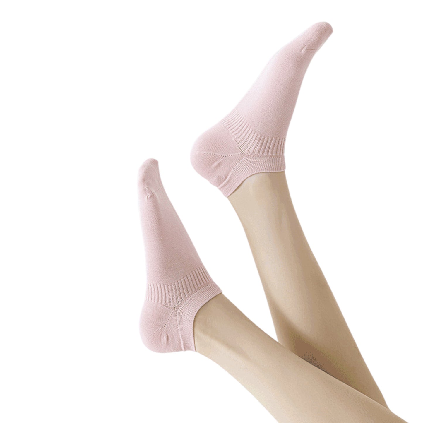 Anna-Kaci 3-Pack Women's Pure Cotton Low Cut Socks with Heel Grip Anti-Slip Design