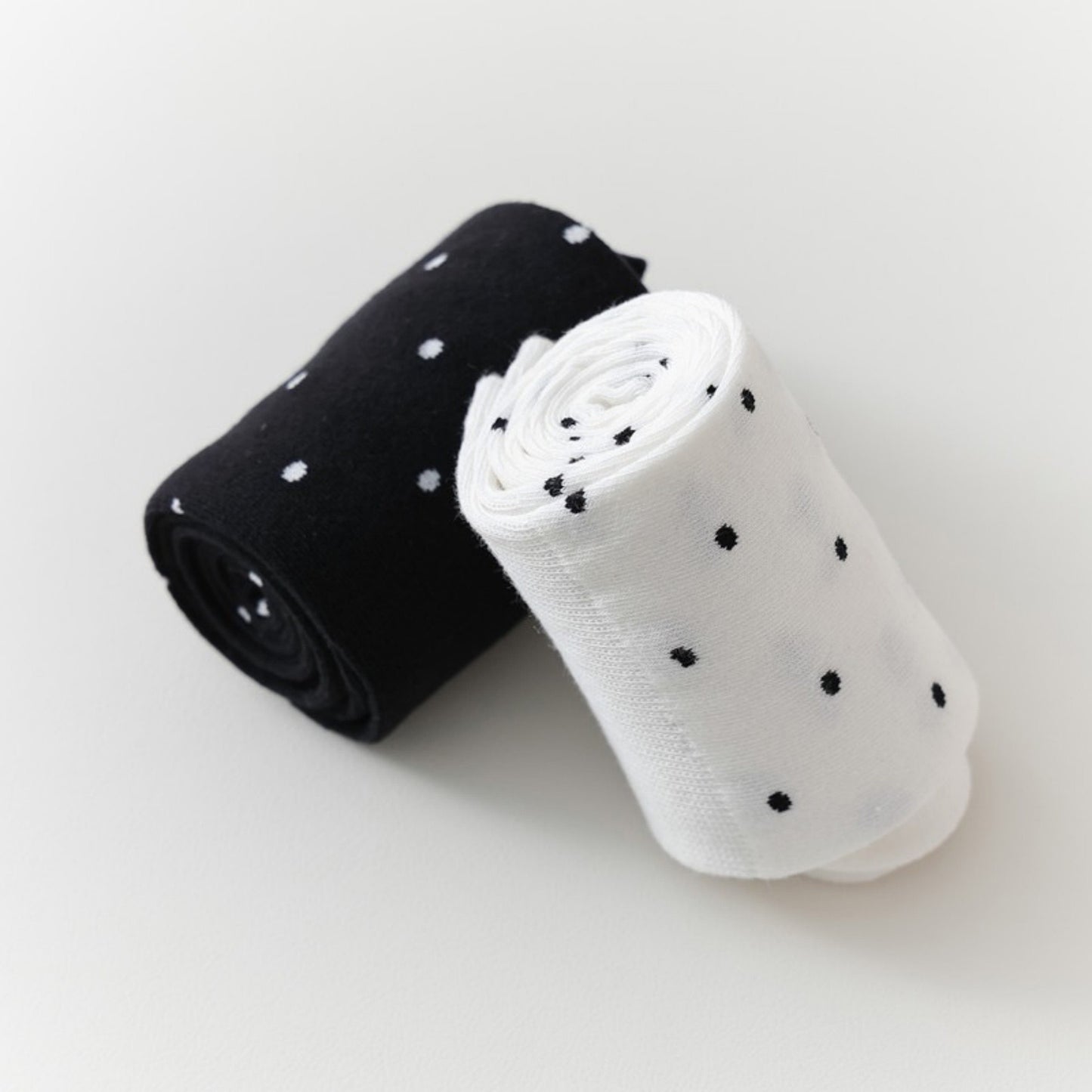 Anna-Kaci Women's 2-Pair Knee-High Socks with Classic Polka Dot Pattern Soft Stretch Fabric Perfect for Gifting and Everyday Wear