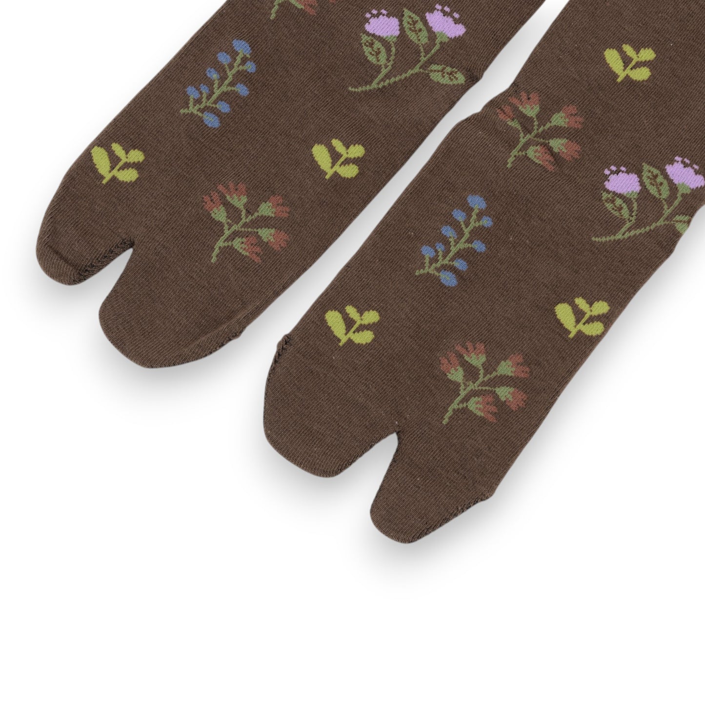 Anna-Kaci Women's 3 Pairs Floral Patterned Split-Toe Socks Soft Cotton Stretch Knit Crew Style