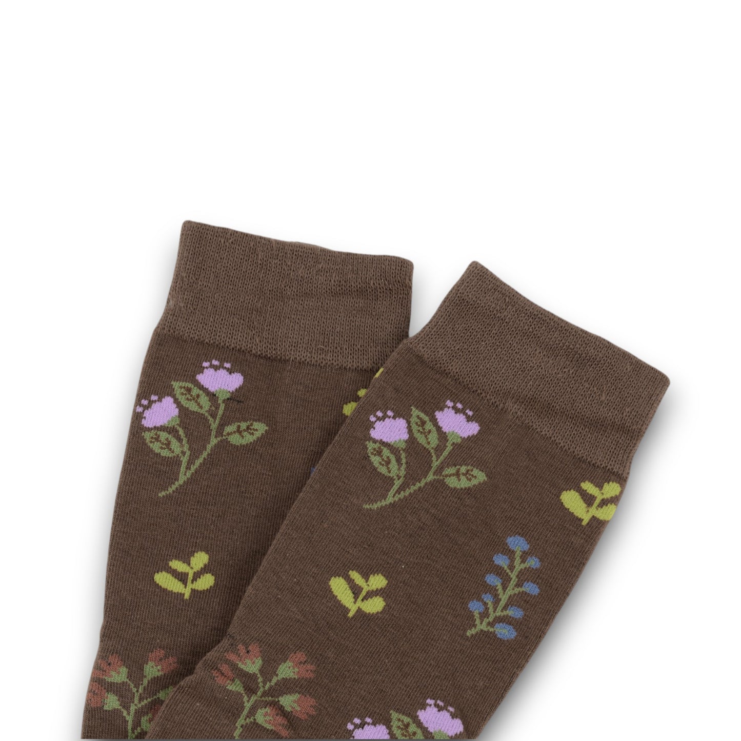 Anna-Kaci Women's 3 Pairs Floral Patterned Split-Toe Socks Soft Cotton Stretch Knit Crew Style