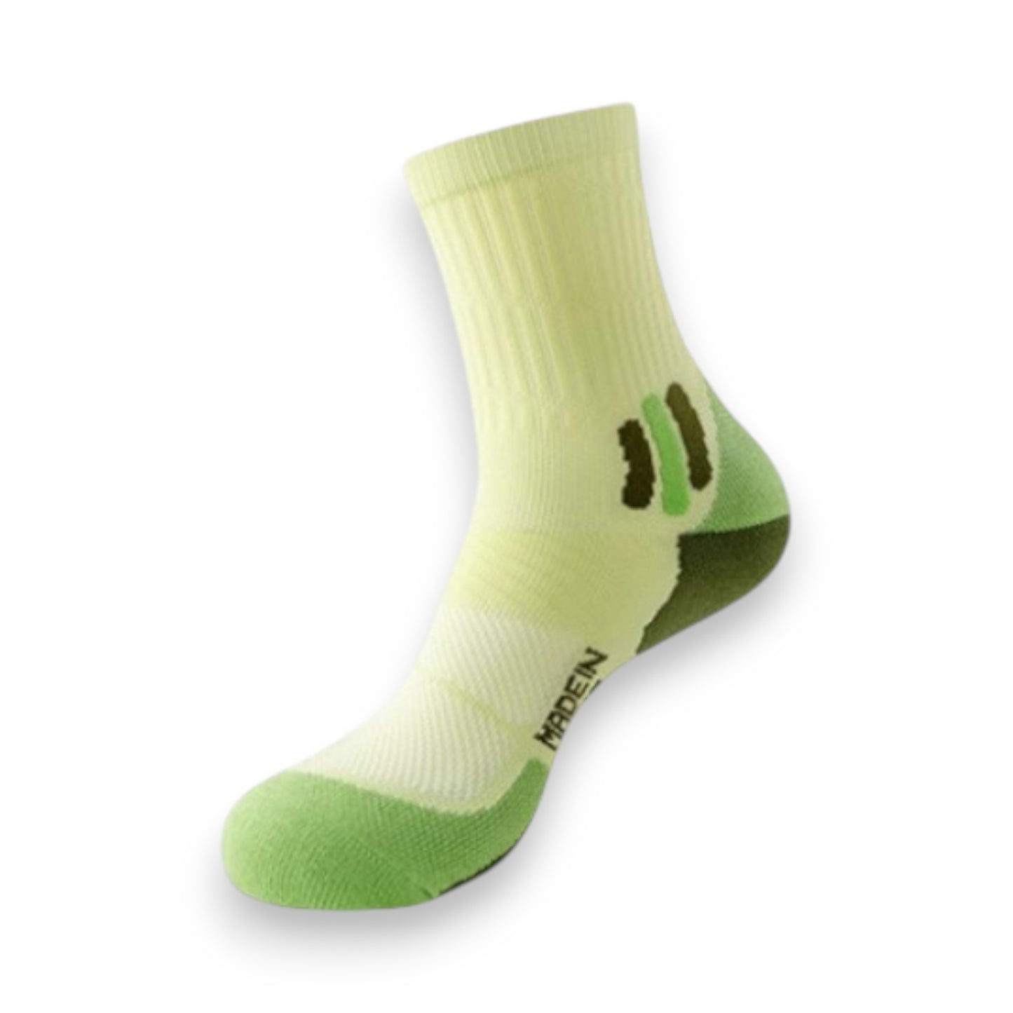 Anna-Kaci Women's 3 Pair Pack Sports Crew Socks with Color Block Toes Cushioned Soles and Ribbed Knit Design