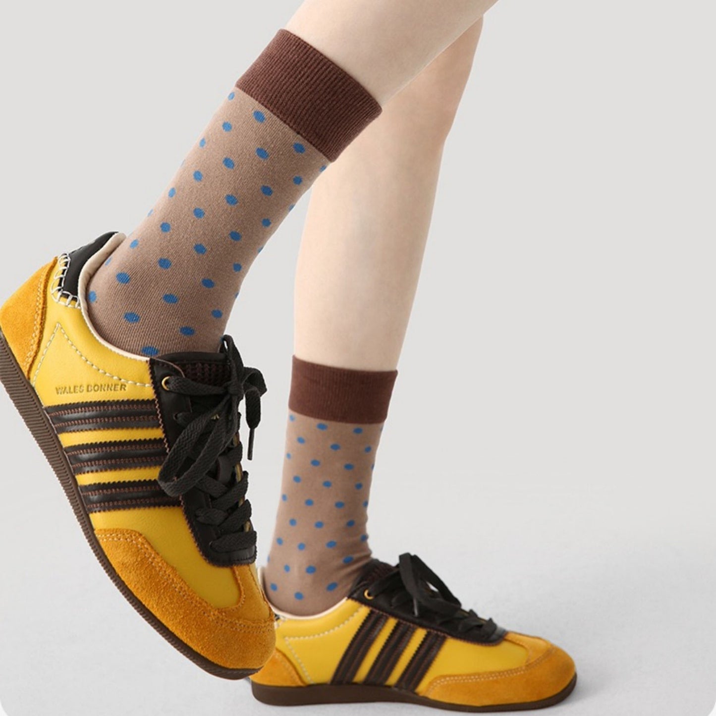 Anna-Kaci Women's 3 Pack Crew Socks Set Ribbed Knit Athletic Stripe and Classic Pattern Casual Everyday Wear