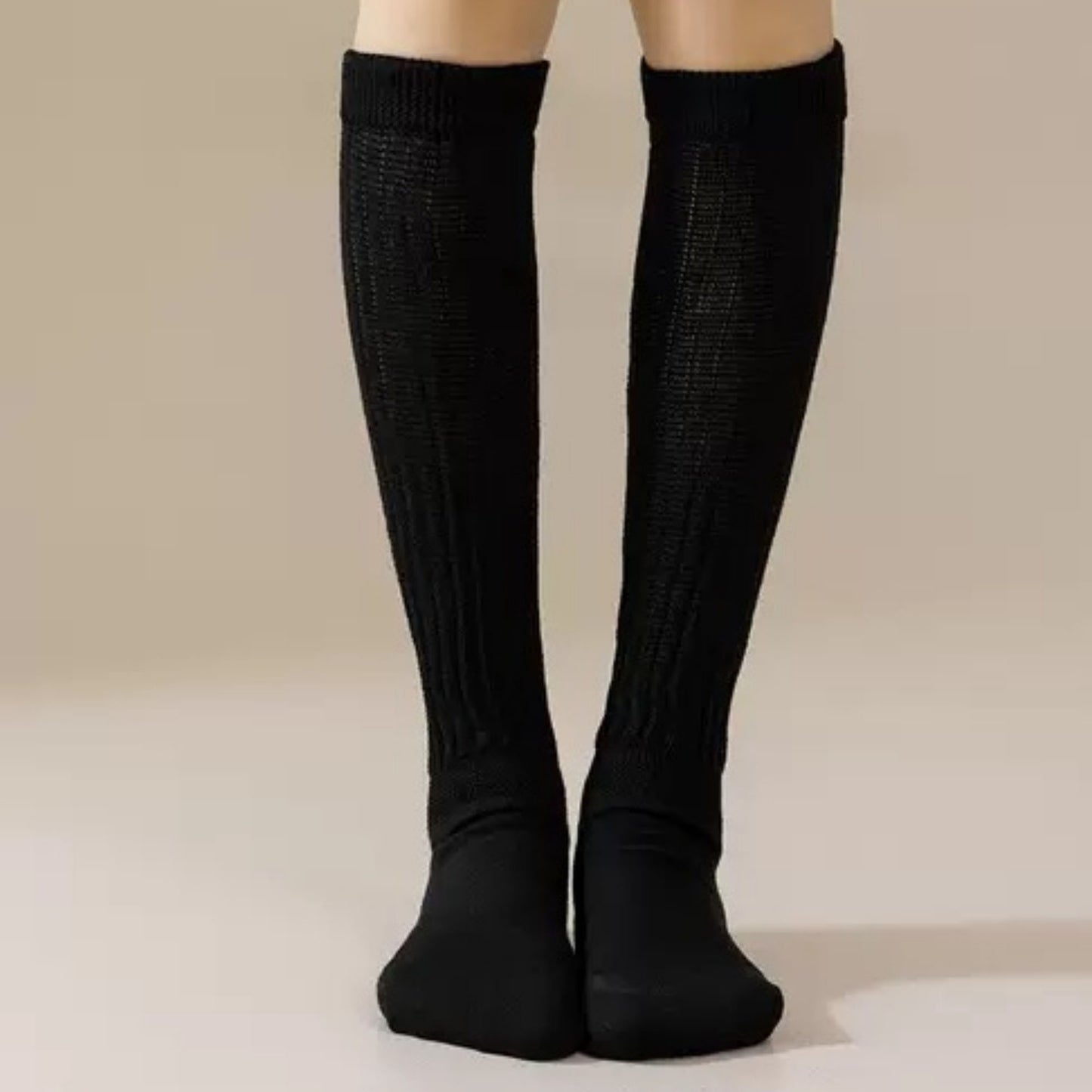 Anna-Kaci Women's 3-Pack Scrunch Grip Socks with Non-Slip Sole Soft Stretch Knit Fabric and Ribbed Ankle Design